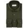 Profuomo CUTAWAY SF slim fit twill overhemd - donkergroen