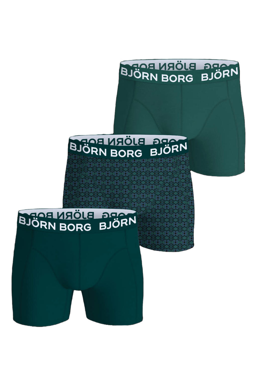 Björn Borg boxershorts - groen (set van 3)