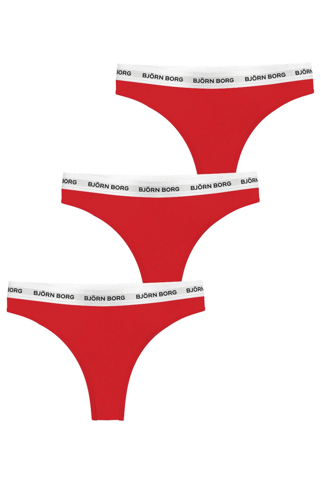 Björn Borg strings - rood (set van 3)