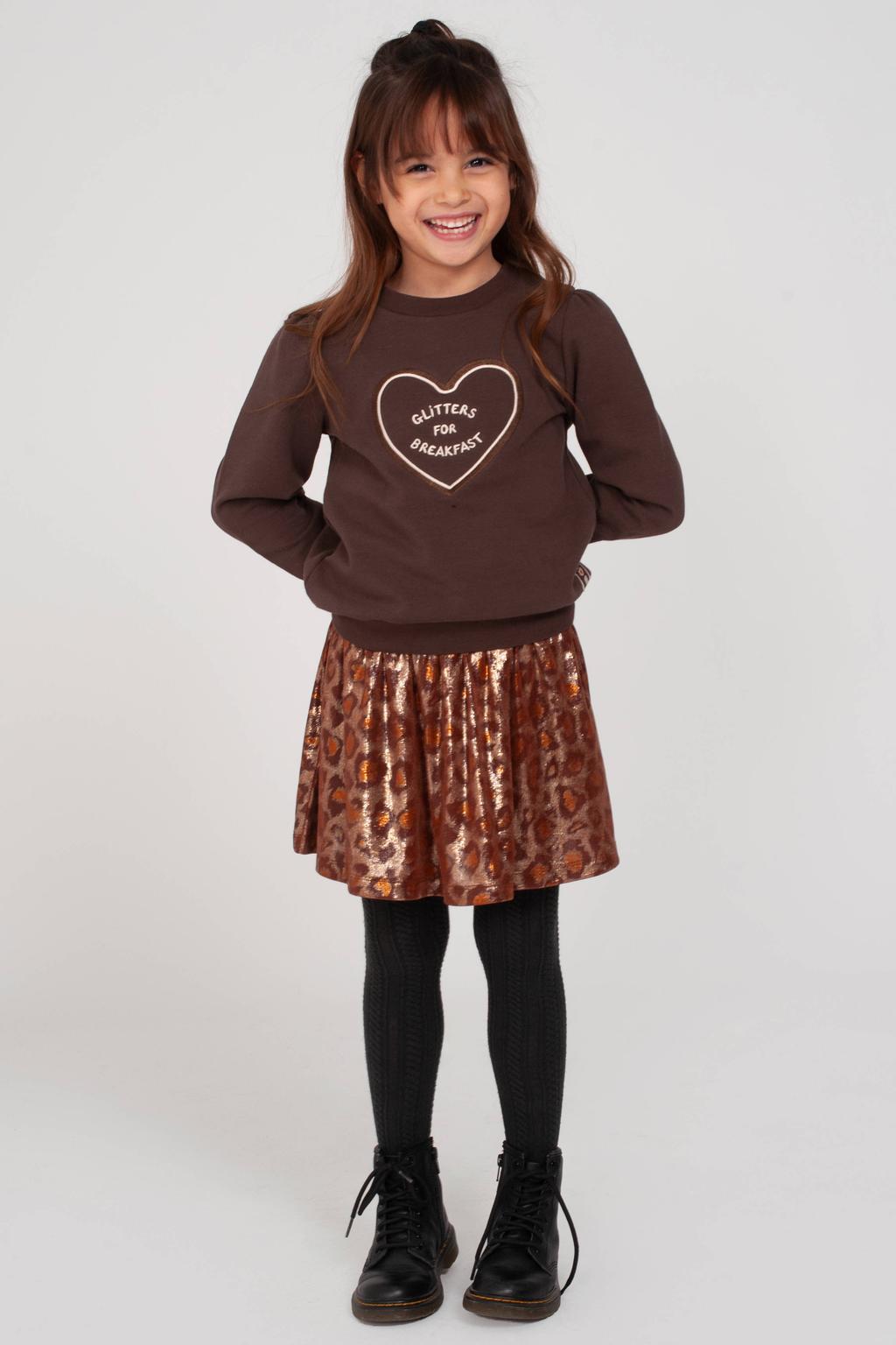 Jubel rok City Chic panterprint - bruin