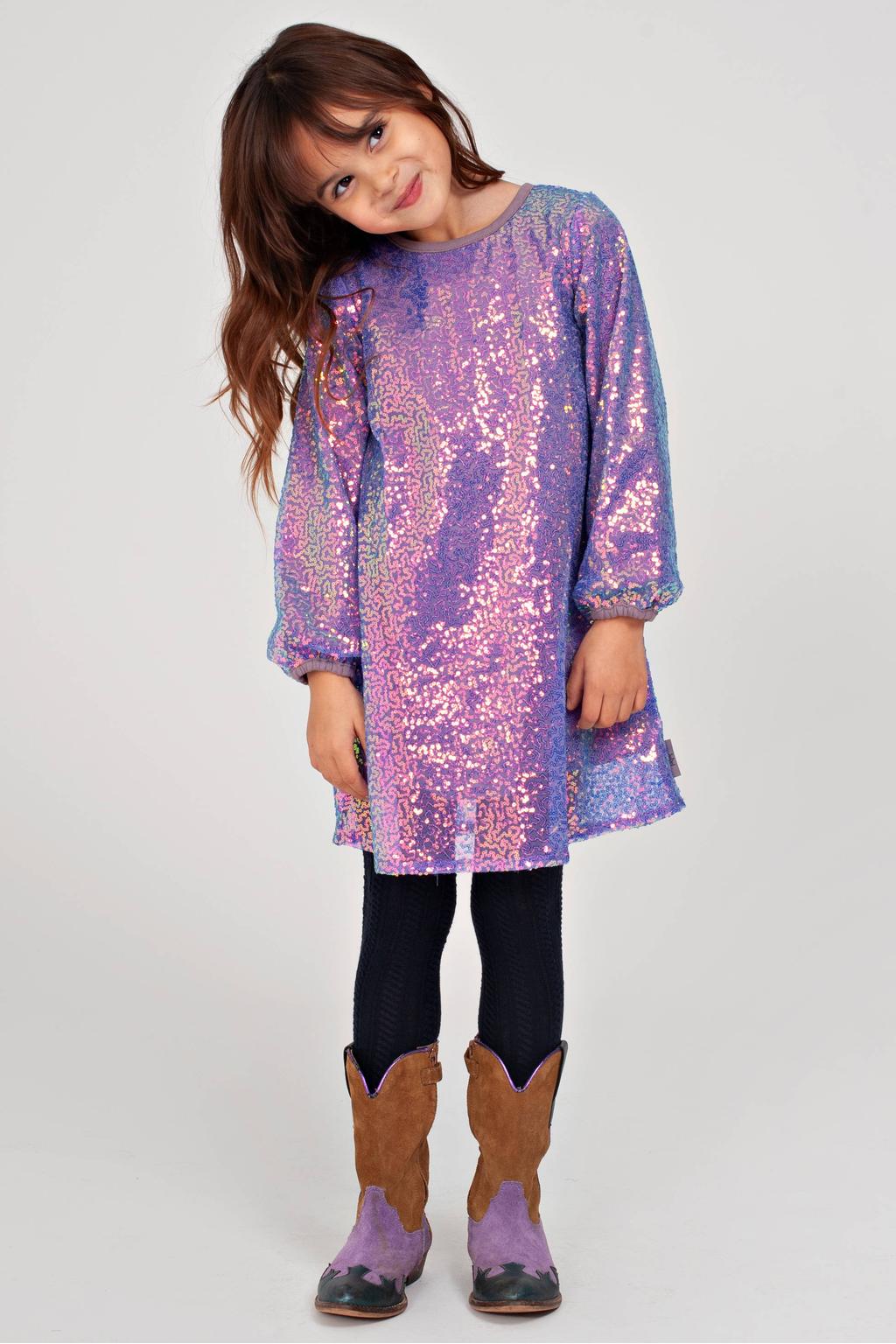 Jubel midi jurk - lila