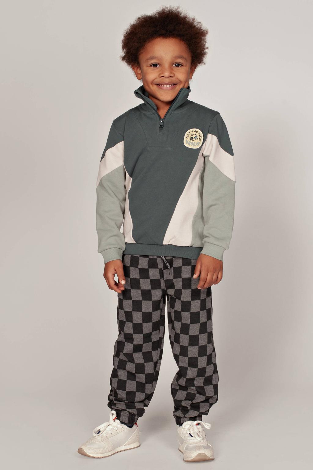 Sturdy geruite joggingbroek - grijs