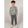 Sturdy oversized sweater met print - groen