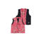 Jubel reversible teddy gilet Moon Flowers antraciet/roze