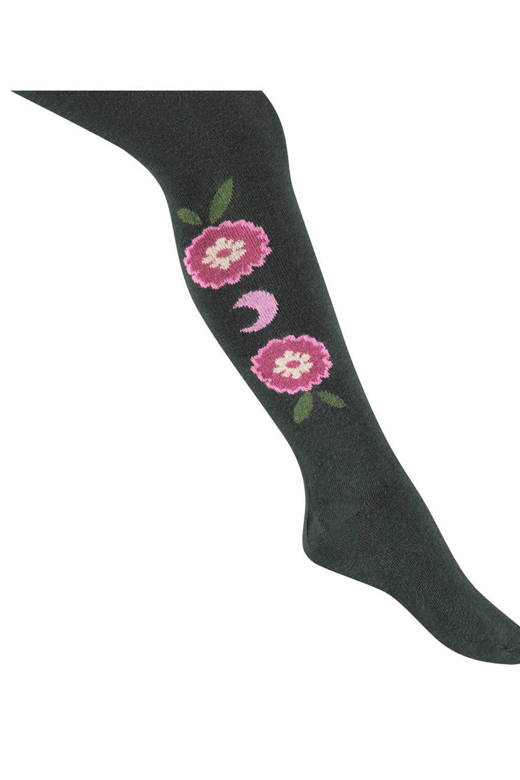 Jubel maillot Moon Flowers antraciet/roze/paars