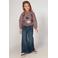 Jubel sweater met pailletten en hartjes - paars