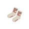 Sturdy sokken Mountain top offwhite/rood/oranje