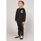 Sturdy oversized sweater met tekst - antraciet/wit