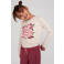 Jubel longsleeve Moon Flowers offwhite/roze/paars