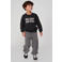 Sturdy loose fit sweatpants Mountain top grijs