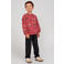 Sturdy oversized sweater Mountain top oudroze/oranje