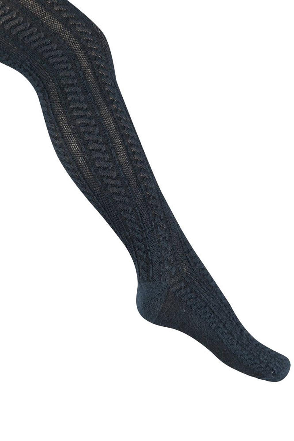 Jubel kabelgebreide maillot donkerblauw