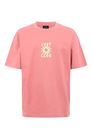 T-shirt met print - roze