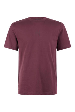 regular fit T-shirt - donkerrood