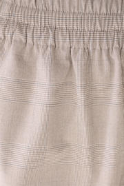 thumbnail: Shoeby wide leg casual geruite short - grijs