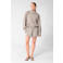 Shoeby wide leg casual geruite short - grijs