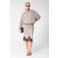 Shoeby geruite midi rok - grijs