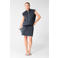Shoeby korte rok met studs - donkerblauw