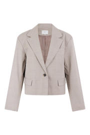 thumbnail: Shoeby geruite cropped blazer - grijs