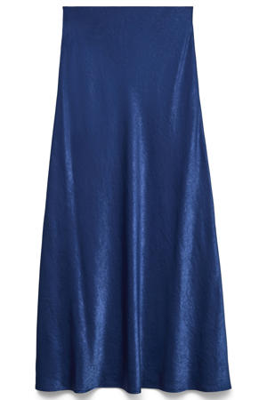 viscose maxi rok - blauw