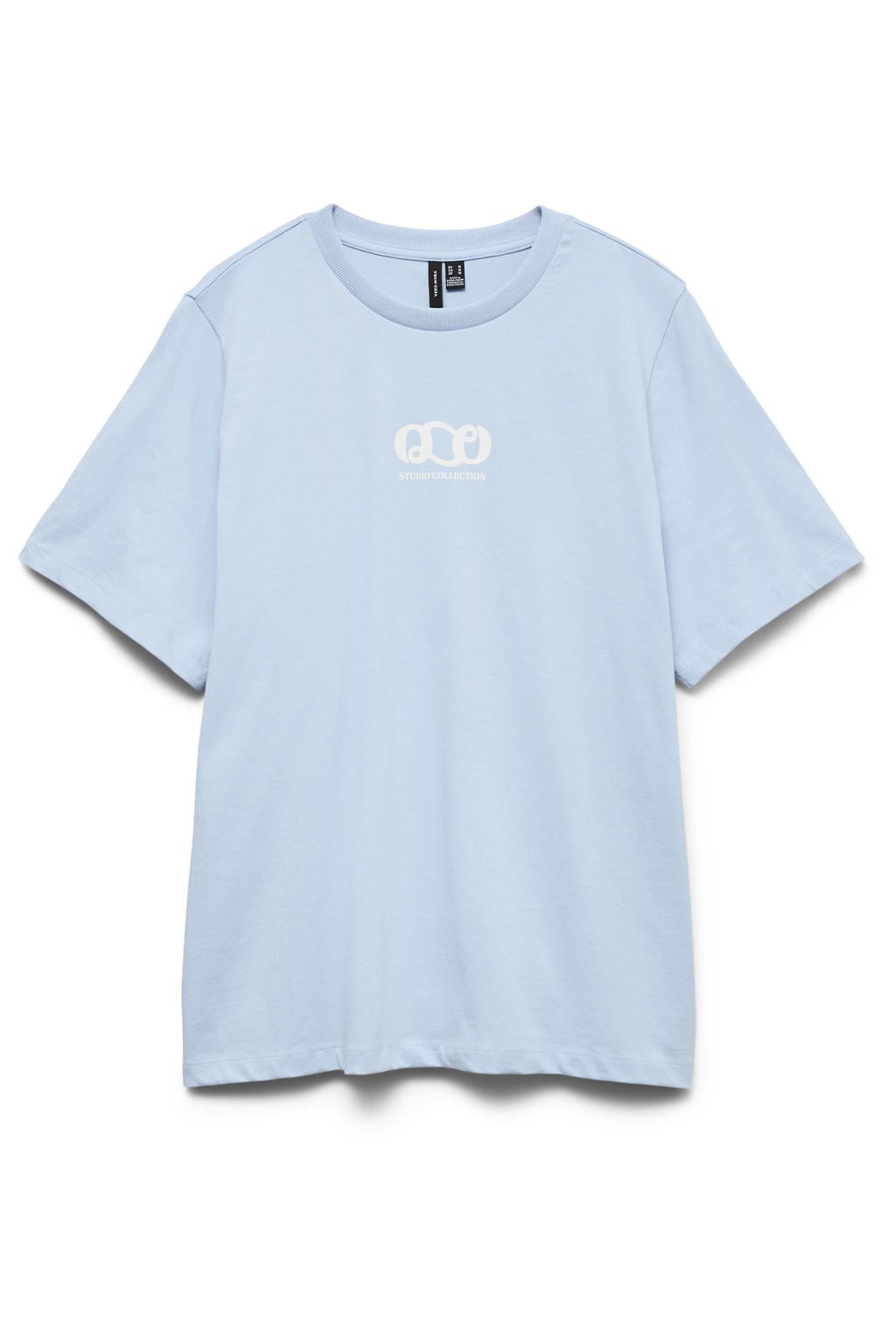 VERO MODA T-shirt met backprint - lichtblauw