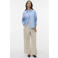 VERO MODA high waist wide leg casual broek - beige