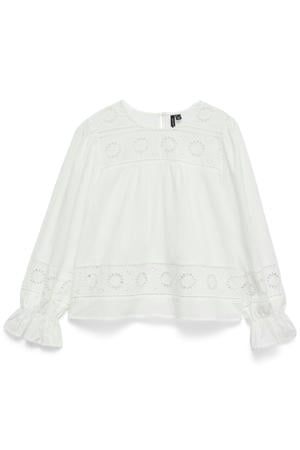 broderie top - wit