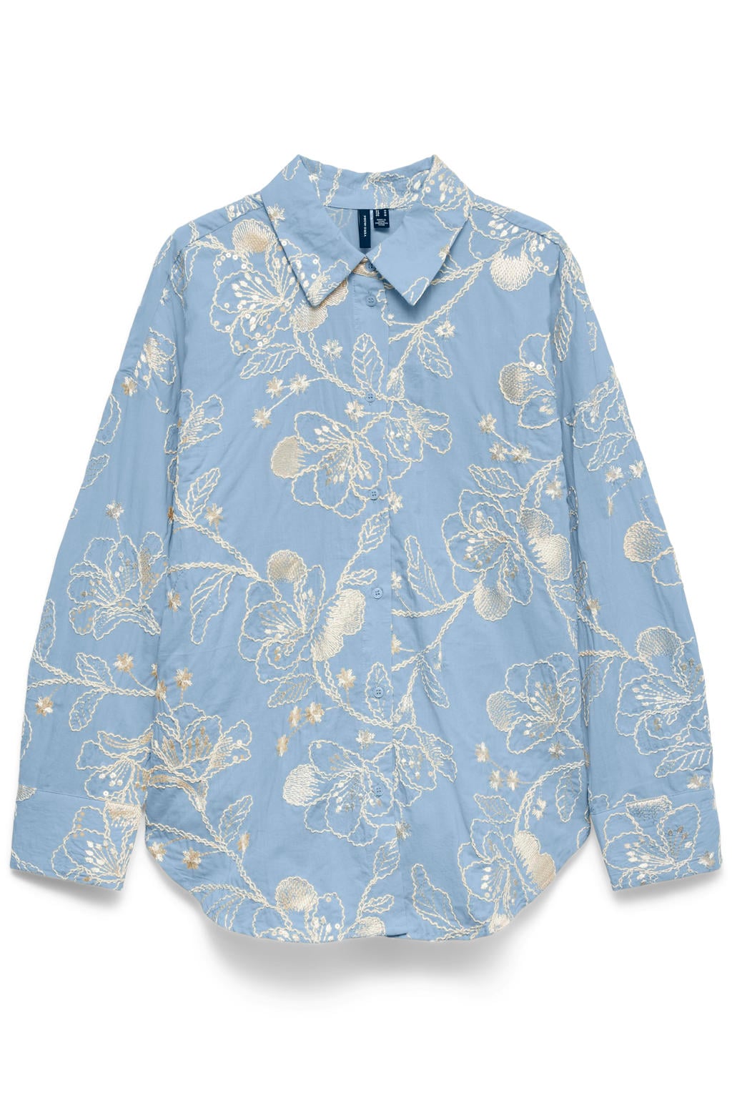 VERO MODA blouse met borduursels - blauw