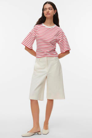 gestreept T-shirt - rood
