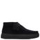 Clarks Torhill High suède veterboots met profielzool - zwart