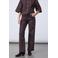 SisterS Point wide leg jeans met ceintuur - donkerpaars