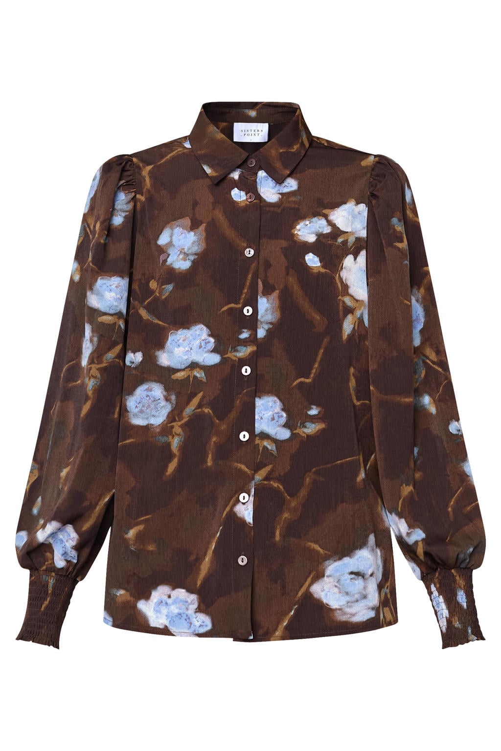 SisterS Point gebloemde blouse - bruin