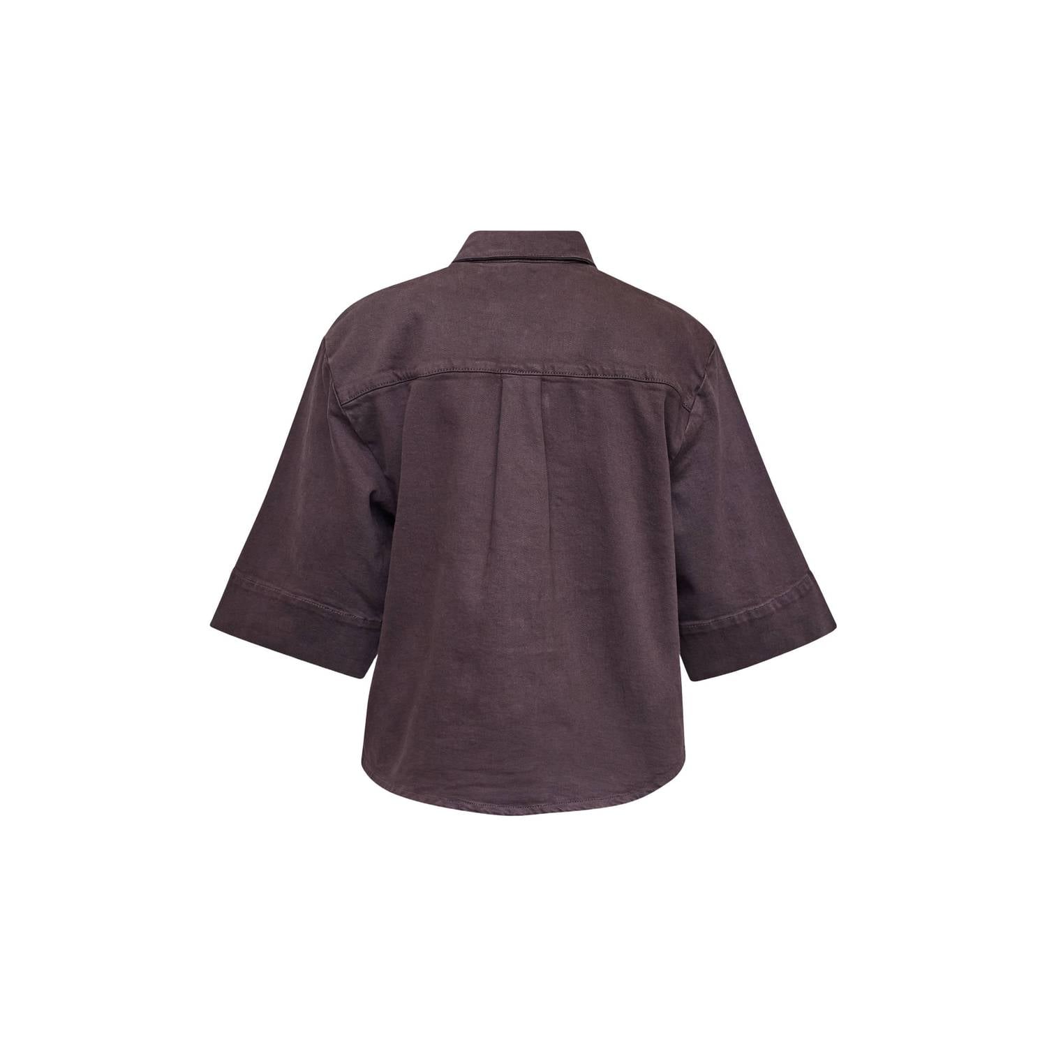 SisterS Point denim blouse donkerpaars