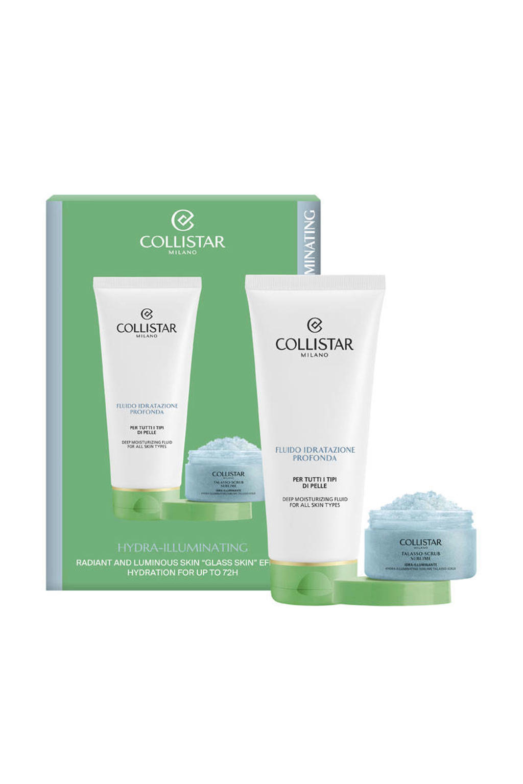 Collistar Hydra-Illuminating Set - Deep Moisturizing Fluid 200 ml + Sublime Talasso Scrub 150 g