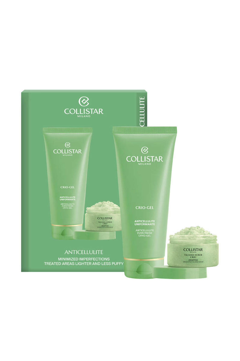 Collistar Anticellulite Set - Even Finish Cryo Gel 200 ml + Cryo-Active Talasso Scrub 150 g