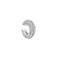Club Manhattan earcuff Ice Pave Ear Cuff Small zilverkleurig