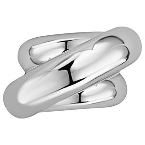 sjaalring Swirl zilverkleurig
