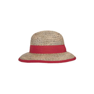 zonnehoed Loren naturel/rood