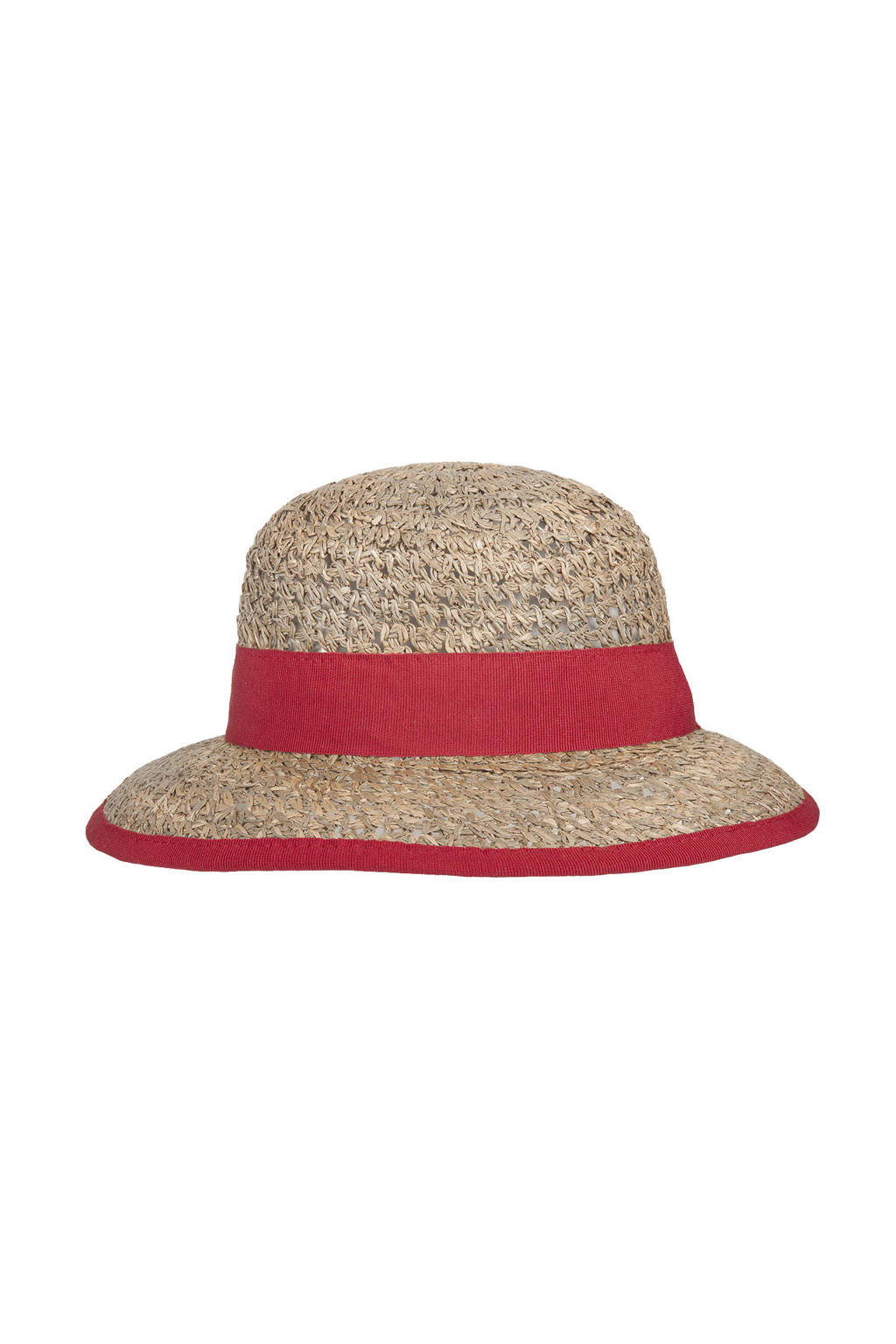 HATLAND zonnehoed Loren naturel/rood