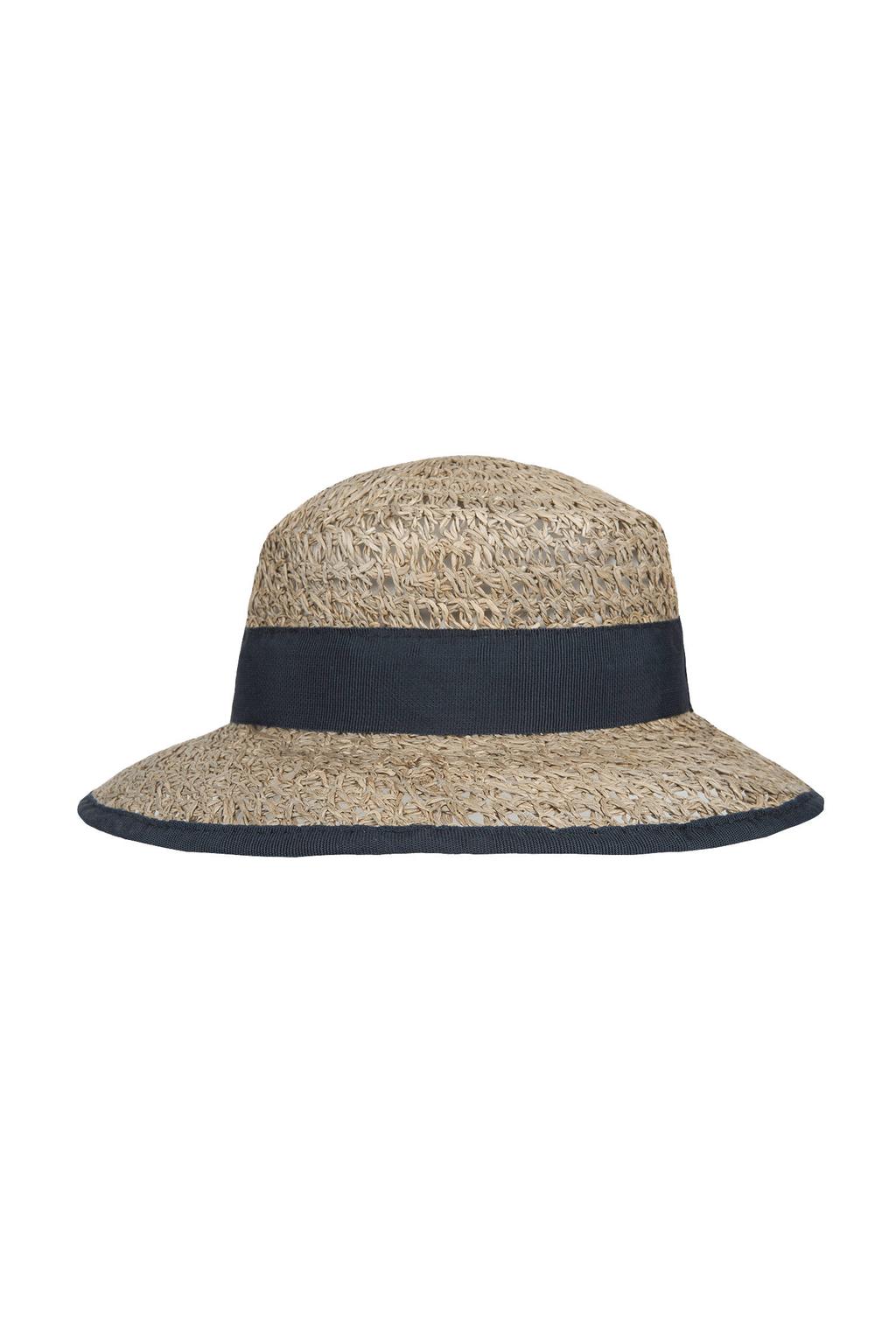 HATLAND zonnehoed Loren naturel/donkerblauw