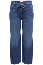 thumbnail: ONLY CARMAKOMA CARGIANNA straight leg jeans Plus Size - donkerblauw