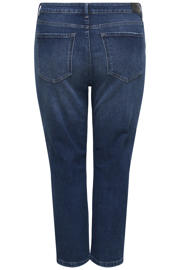 thumbnail: ONLY CARMAKOMA CAREMILY high waist straight leg jeans Plus Size - donkerblauw