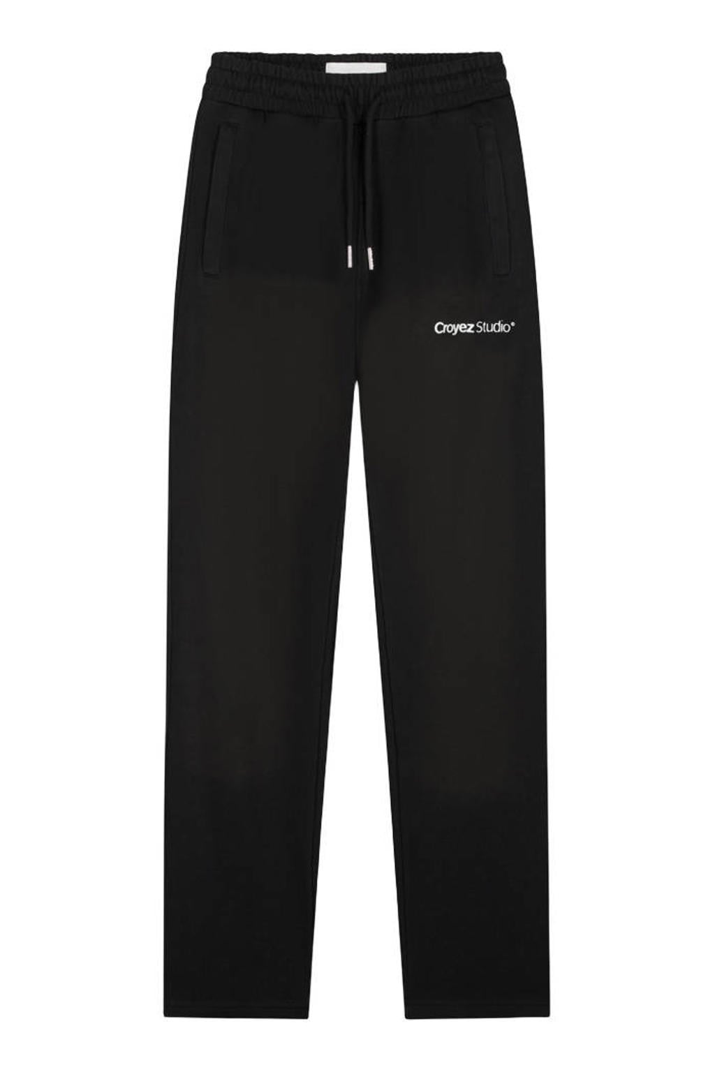 Croyez straight leg joggingbroek met logo - zwart