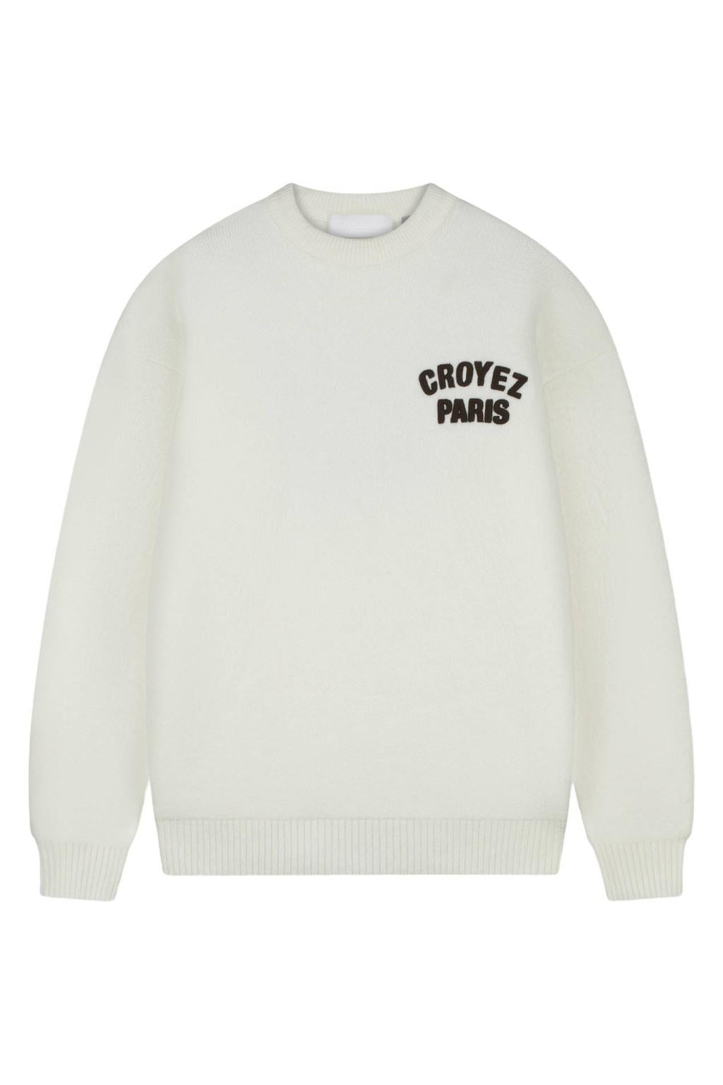 Croyez oversized sweater met backprint - off-white