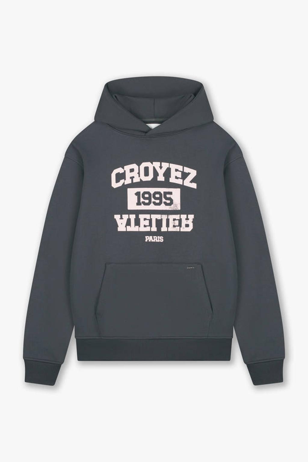Croyez oversized hoodie met print - antraciet