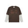 Croyez oversized longsleeve met print - bruin