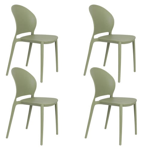 Housecraft Living tuinstoel Sjoerd (set van 4) – Groen