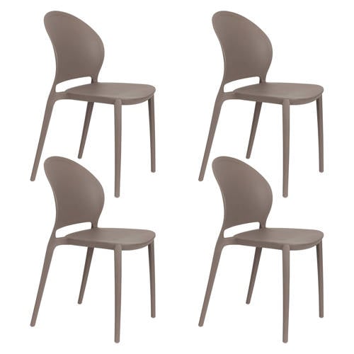 Housecraft Living tuinstoel Sjoerd (set van 4) – Grijs