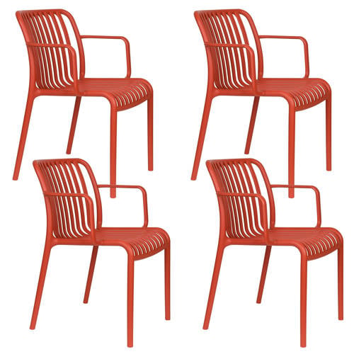Housecraft Living tuinstoel Mante (set van 4) – Rood