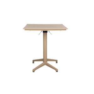 bistrotafel George George Bistrotafel/ Tuintafel/ Balkontafel Inklapbaar 70x70 cm Beige